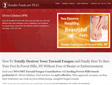 Tablet Screenshot of foresthillstoenailfungus.com